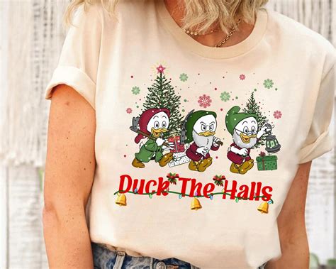 Disney Ducktales Huey Dewey And Louie Duck The Halls Christmas Etsy
