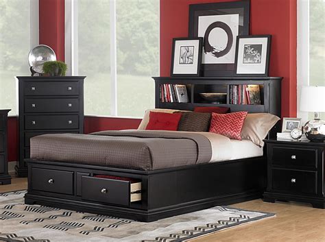 Badcock has a wide selection of beautiful king beds in everything from inspired by french classic louis philippe furniture, the lewiston king bed offers grand silhouettes, subtle curvatures and striking design. king size bed storage | Bedroom furniture design, Black ...