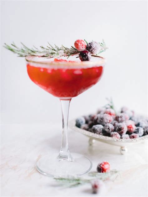 Rosemary Sugared Cranberry Cocktail Aureliaallenphotography Com