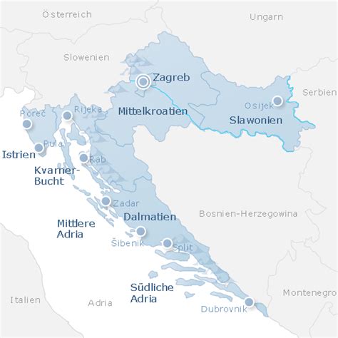 Karte von dalmatien nord (region in kroatien) mit städten, orten, straßen, flüssen, seen, bergen und landmarks zügige orientierung mit der kroatien karte. rent Holiday houses and apartments in Croatia - holiday in ...