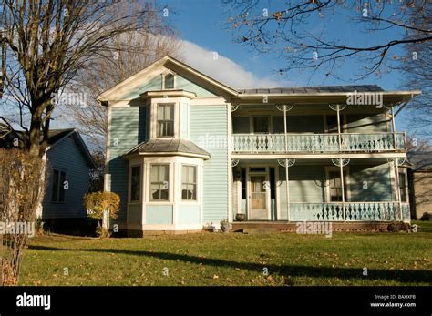 Typical American House Allegheny Mountains West Virginia United Stock