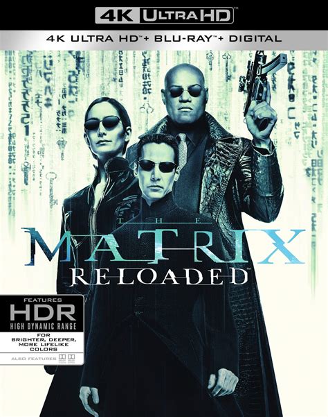 The Matrix Reloaded 4k Blu Ray Incluye Slipcover Fílmico
