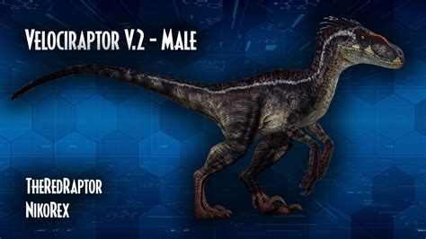 Velociraptor V2 Male Jurassic Park 3 By Theredraptor65 On