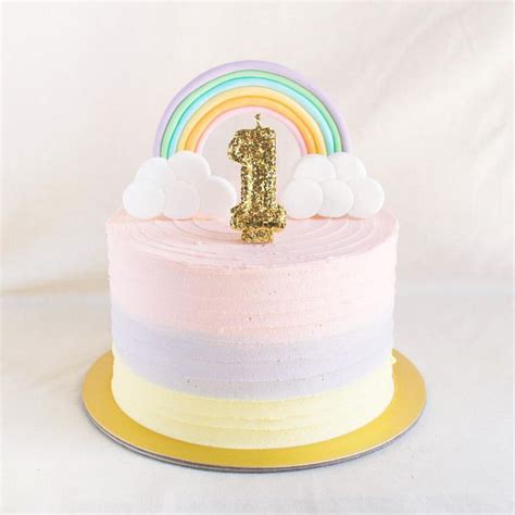 Pastels 👍 Rainbow Smash Cakes Rainbow Cake Rainbow Birthday Cake