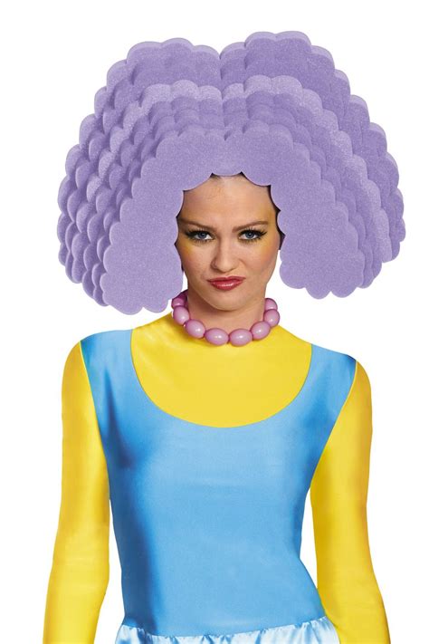 The Simpsons Selma Bouvier Foam Wig Chicago Costume Fantasia Dos