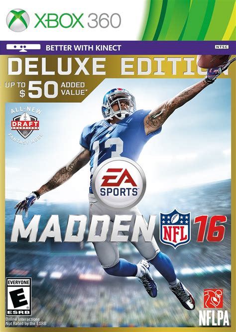 Log in to add custom notes to this or any other game. Madden NFL 16 (Deluxe Edition) Release Date (Xbox 360, PS3 ...