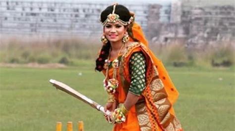 Bangladesh Cricketer Sanjida Islams Wedding Photoshoot Goes Viral Dress Jewellery And Cricket