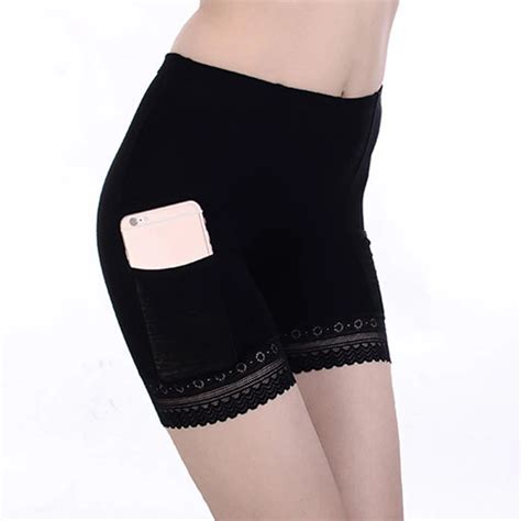 Popular Seamless Women Soft Cotton Lace Safety Short Pants Summer Under Skirt Shorts Modal Ice