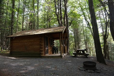 One Room Cabins No Bathroom Hartwick Highlands Campground