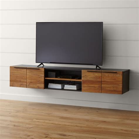 Rigby Natural 805 Large Floating Media Console Crate And Barrel