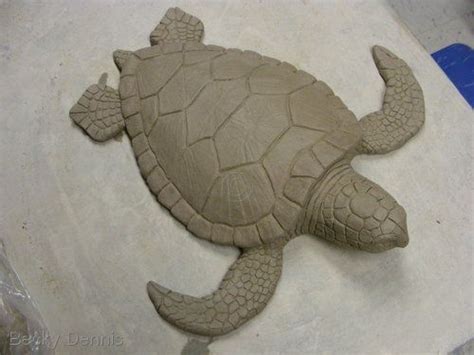 This Is A Sea Turtle Sculpture On A Kiln Shelf Prior To Being Bisque