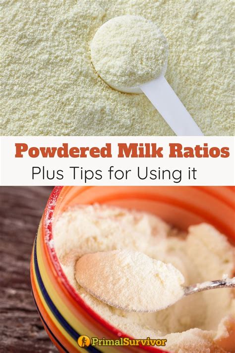 Powdered Dry Milk To Liquid Milk Conversion Ratios