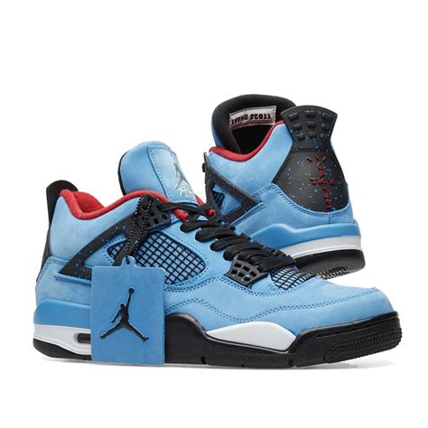 Travis Scott X Air Jordan 4 University Blue Black And Red End