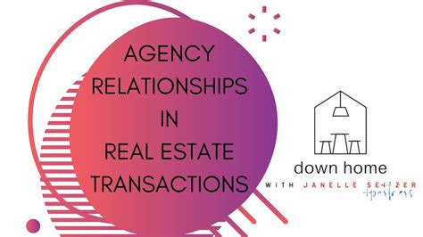 Agency Relationships In Real Estate Transactions Youtube