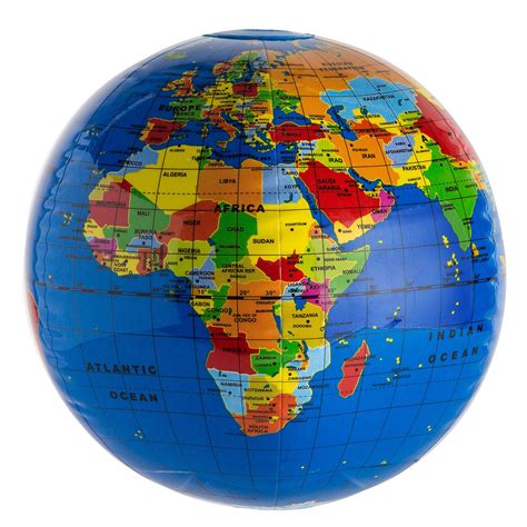 Inflatable Globe- Countries (Dark) — Maison Midi