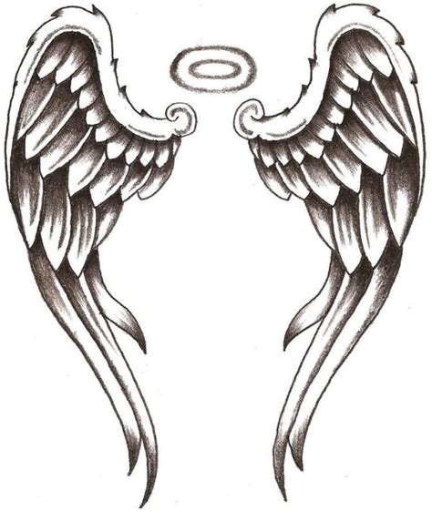 Angel Wing Tattoo Design Free Tattoo Designs Halo And Wings Tattoo My