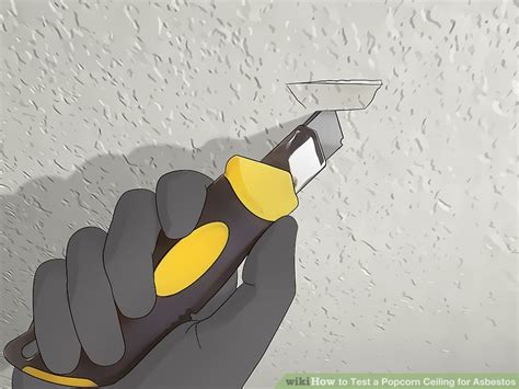 In 1978, so if your popcorn ceiling was installed and painted before this point, the paint should be tested for lead content. How to Test a Popcorn Ceiling for Asbestos (with Pictures)