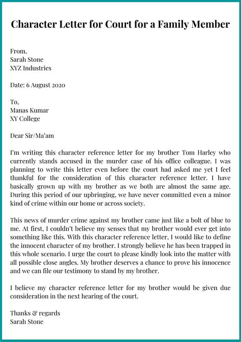 Character Reference Letter For Court Appearance Porn Sex Picture