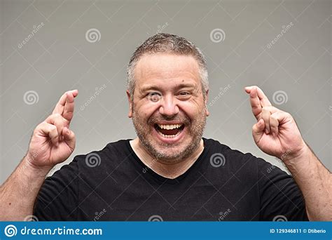 Lucky Fat Adult Male Stock Image Image Of Fortunate 129346811