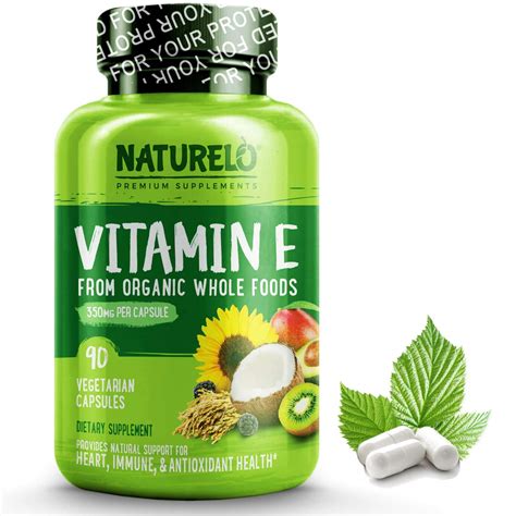 Buying guide for best vitamin e supplements. NATURELO Vitamin E - 350 mg (522 IU) of Natural Mixed ...