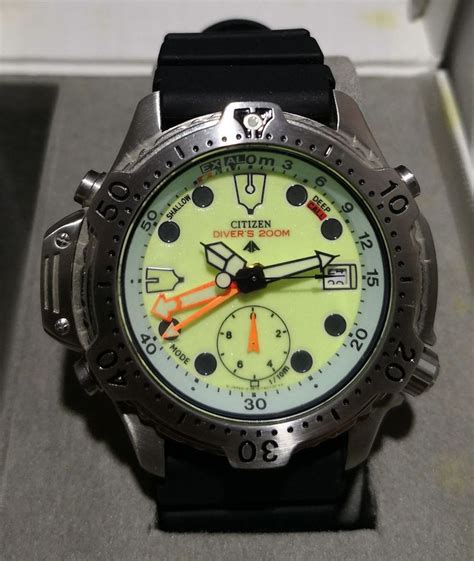 1998 Citizen Promaster Aqualand Natulite 200m Diver Watch 5812 F80006