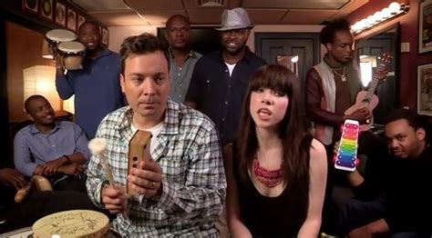 Jimmy Fallon Carly Rae Jepson And The Roots Sing Call Me Maybe Rtm Rightthisminute