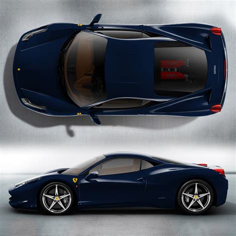Sports Cars Ferrari 458 Italia Blue Wallpapers 2012