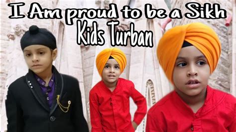 Simple Turban For Kids L Turban By Sunny Singh L Turban Tie A Cute Sikh