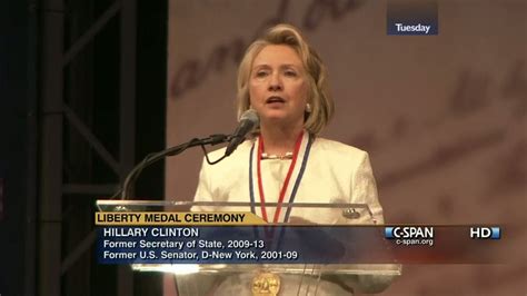 Hillary Clinton Receives 2013 Liberty Medal C
