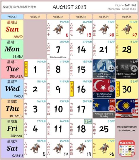 Kalendar 2023 Cuti Umum Cuti Sekolah Malaysia