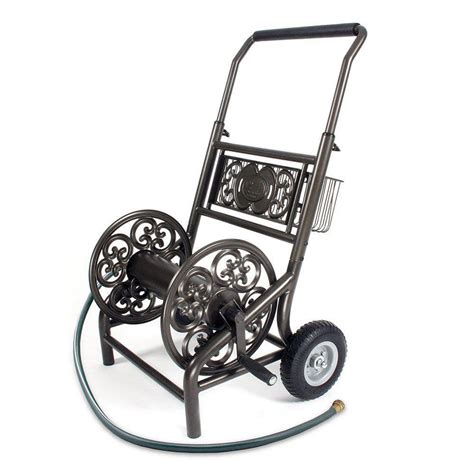 Liberty Garden Decorative 2 Wheel Hose Cart 301 The Home Depot