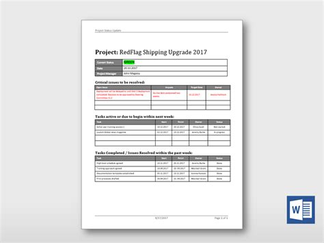 Project Plan Template Microsoft Word Doctemplates