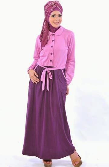 Desain baju dress muslim remaja perempuan muslimah. 40 Gambar Desain Baju Muslim Remaja Tren 2017