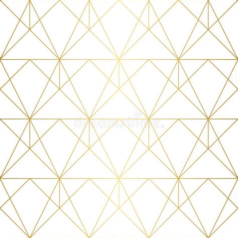 Golden Texture Seamless Geometric Pattern Golden Background Stock