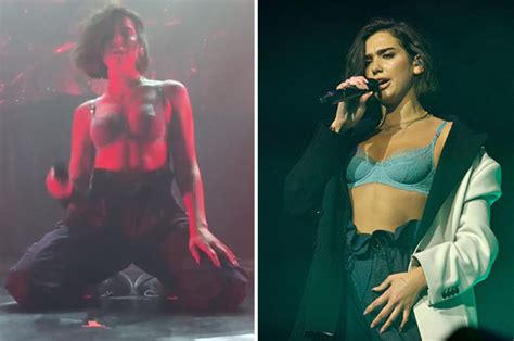Dua Lipa Strips To Bra For Sexy High Performance As Gig Turns X Rated Daily Star