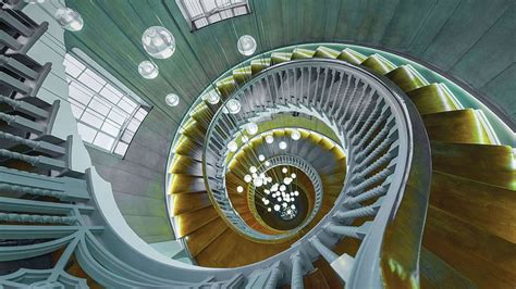 Man Made Stairs Spiral Staircase Hd Wallpaper Peakpx