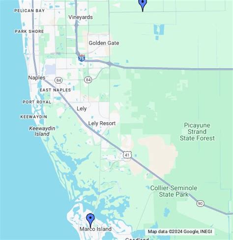 Map Of Naples Florida Map Of The World