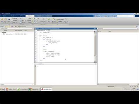 Matlab app designer plot hold on : Selection Sort algorithm solved using MATLAB Function ...