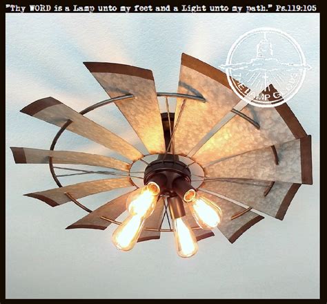 Flush mount ceiling fans of rivet will indeed make you go gaga over them with their design, style and features. Windmill Farmhouse Flush Mount Ceiling Light Fixture (With ...