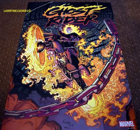 Ghost Rider Poster Marvel 24x36 Johnny Blaze Danny Ketch Aaron Kuder