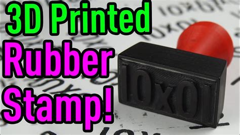 3d Print Your Custom Rubber Stamp Youtube