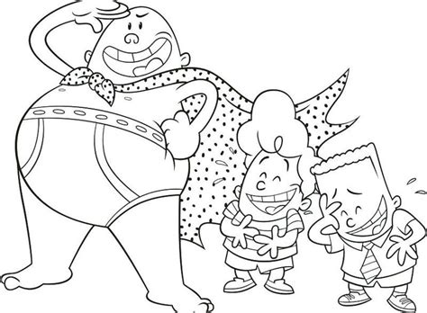 Printable captain underpants coloring page. Captain Underpants Coloring Pages | Captain underpants