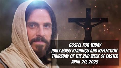 Gospel For Today Daily Mass Readings APRIL 20 Gospel Dailygospel