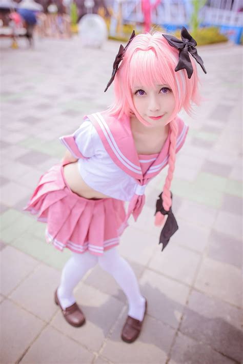 Anime Girl Cosplay Pink Hair Anime Wallpaper Hd