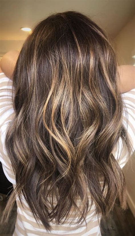 Best Hair Colours To Look Younger Dark Hair With Honey Highlight Idea
