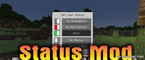 Скачать Status Mod для Minecraft 1192
