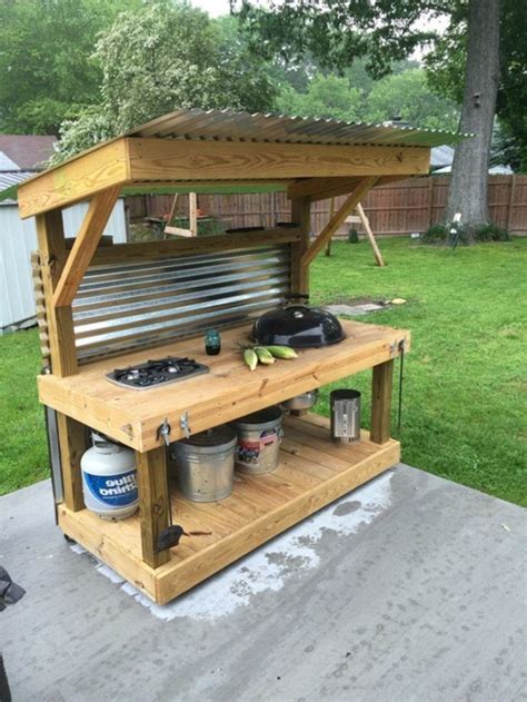 Barbecue En Palettes Id Es Pour Le Construire Soi M Me Simple Outdoor Kitchen Outdoor