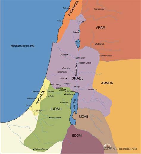 The Divided Kingdom 1 Kings Ibible Maps