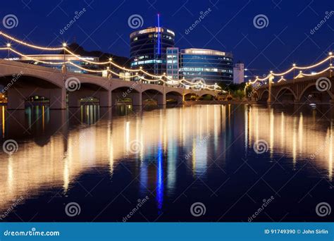 Tempe Town Lake In Tempe Arizona Editorial Image Image Of Campus