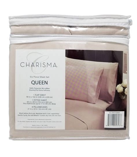 They are very soft to the touch but are made in a machine rather than from natural. Charisma Queen 100% Polyester Microfiber 6 Piece Sheet Set ...
